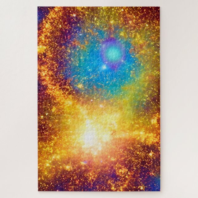 Fantasy Golden Star Explosion Jigsaw Puzzle (Vertical)