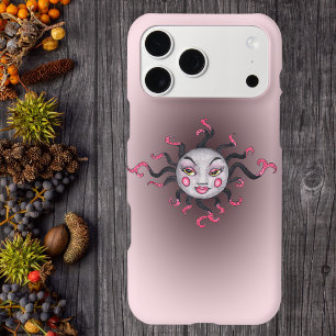 Fantasy Gothic Black Pink Sun Goddess Face