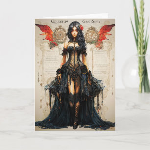 Fantasy Gothic Girl Greeting Card