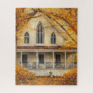 Fantasy Gothic-Revival Carpenter House Jigsaw Puzzle