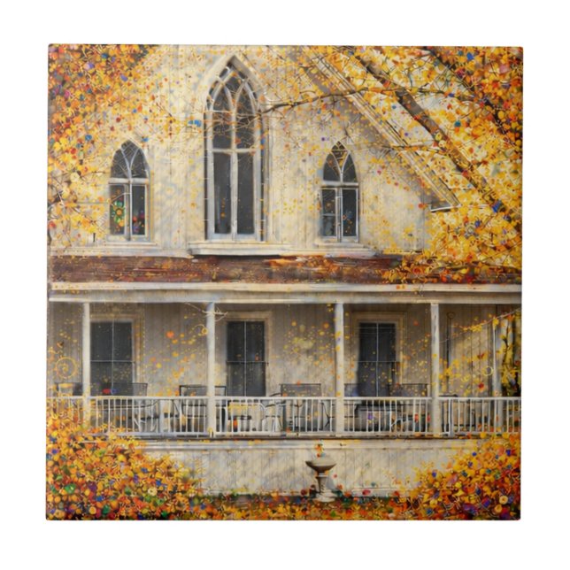 Fantasy Gothic-Revival Carpenter House  Tile (Front)