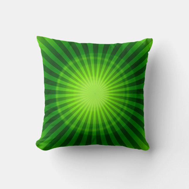 Fantasy Green Art Design Abstract Pillow 20 (Front)