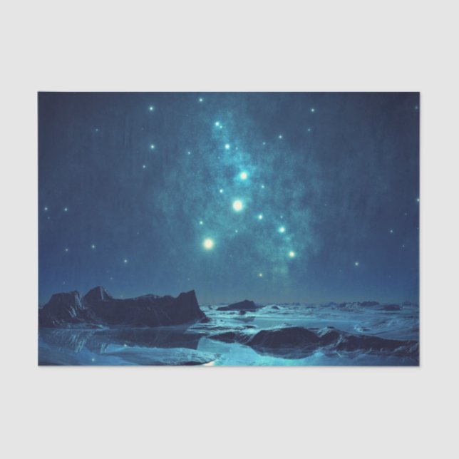 Fantasy Heavenly Night Decoupage Tissue Paper (Front)