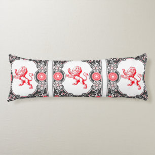 Fantasy Heraldry Lion Frame on Body Cushion