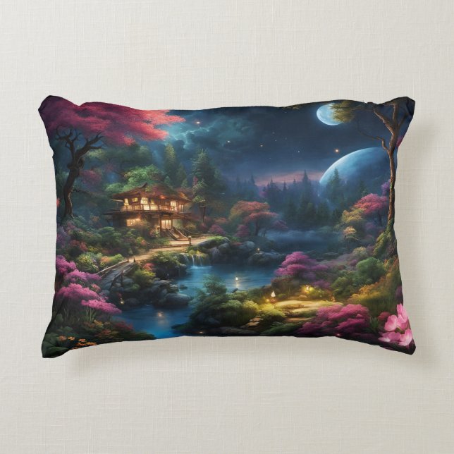 Fantasy Home and Garden Decorative Cushion (Front)