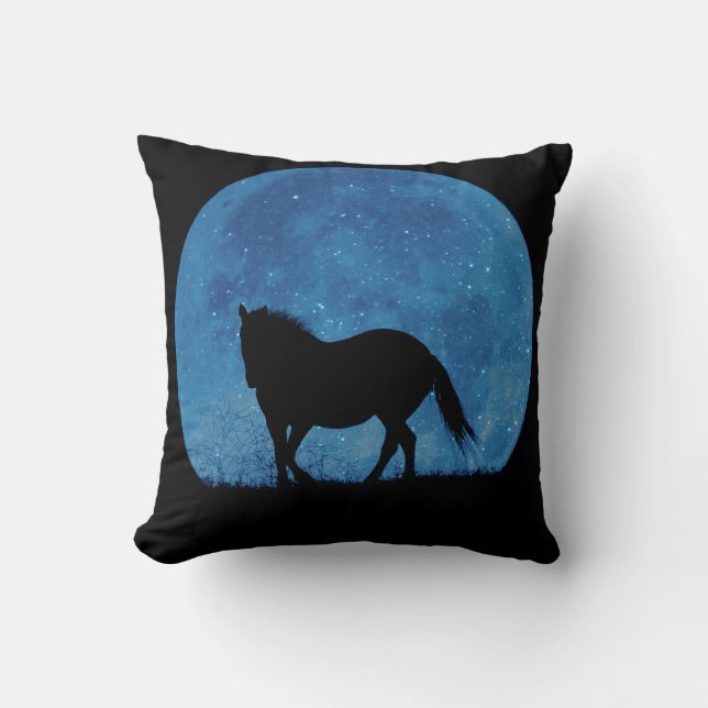 Fantasy Horse and Moon Cushion (Front)