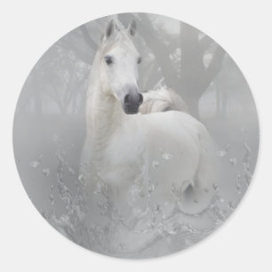 Fantasy Horse Classic Round Sticker