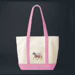 Fantasy Horse Monogram Tote Bag<br><div class="desc">All the colours of the rainbow in this magical horse with striped swirls of many hues. Personalise with your name or monogram for a custom tote bag. You may change fonts, font sizes, and font colours to your liking.</div>