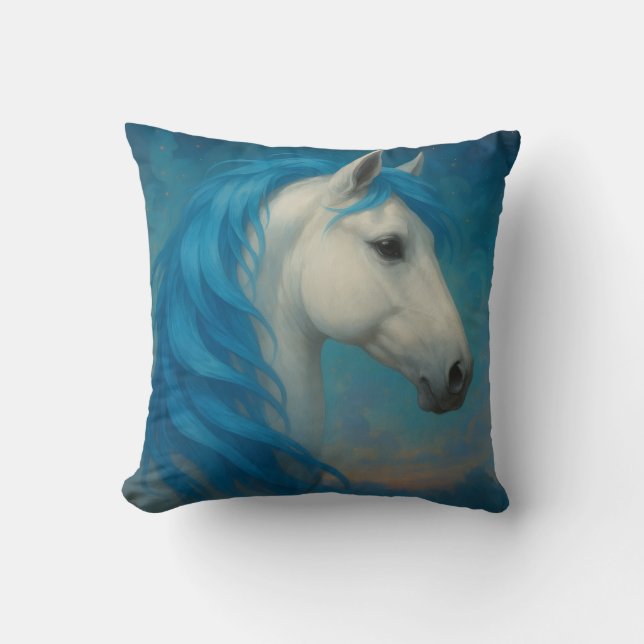 Fantasy Horse throw cushion  (Front)