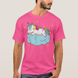 Fantasy Horse Unicorn on a Cloud  T-Shirt