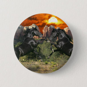 Fantasy Horses: Black Magic 6 Cm Round Badge