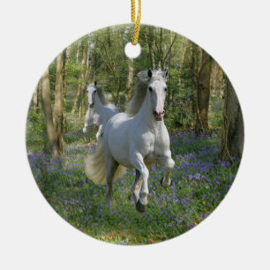 Fantasy Horses: Bluebell Wood Ceramic Tree Decoration