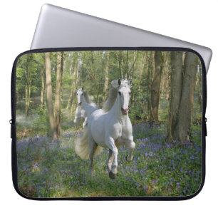 Fantasy Horses: Bluebell Wood Laptop Sleeve