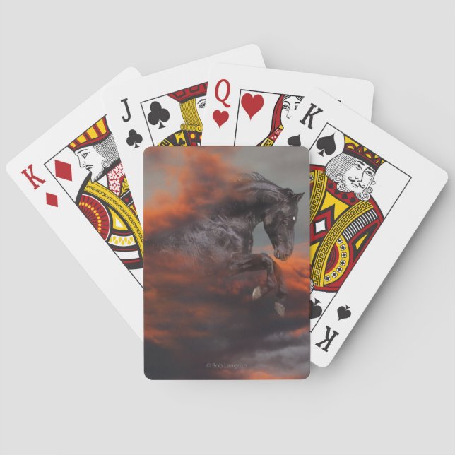 Fantasy Horses: Clouds Playing Cards (Back)