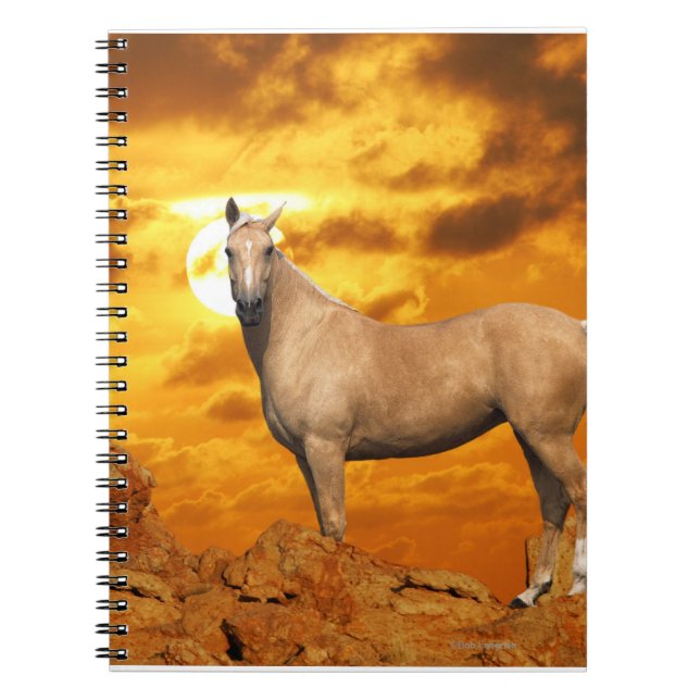 Fantasy Horses: Mountain Spiral Notebook (Front)