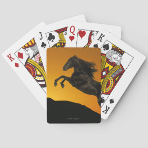 Fantasy Horses: Mountain Sunset Playing Cards