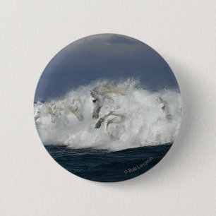 Fantasy Horses: Sea 6 Cm Round Badge