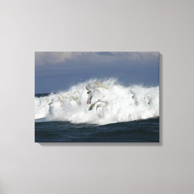 Fantasy Horses: Sea Canvas Print (Front)