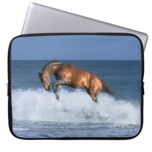 Fantasy Horses: Selle Francais & Sea Laptop Sleeve
