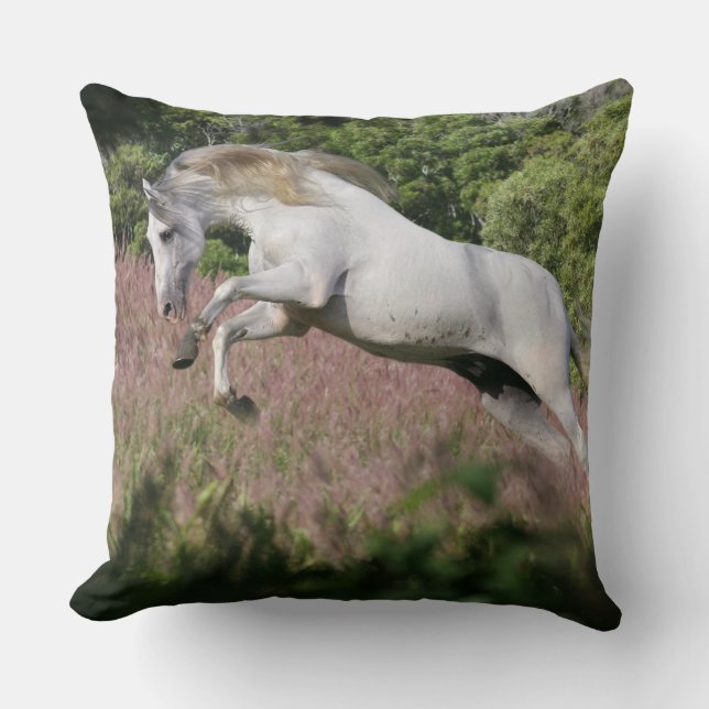 Fantasy Horses: Spring Gallop Cushion (Front)