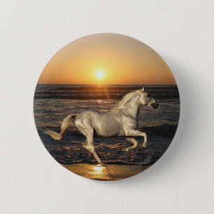Fantasy Horses: Sunset 6 Cm Round Badge