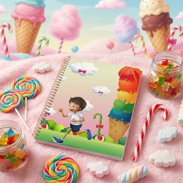 Fantasy Ice Cream Cone with Happy Running Boy Planner (Creator Uploaded)