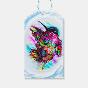 Fantasy in Flight Colourful Detailed Hummingbird Gift Tags