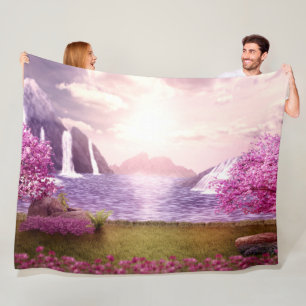 FANTASY in PINK Fleece Blanket