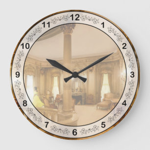 Fantasy - In the ivory tower Large Clock