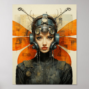 Fantasy Insect Woman Poster