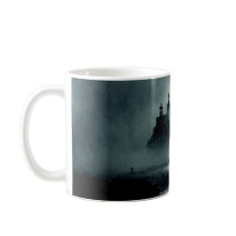 Fantasy Island Lighthouse Misty Foggy Dark Night