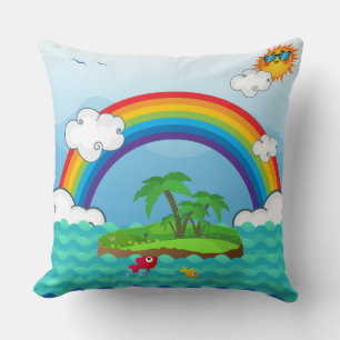 Fantasy Island Throw Pillow