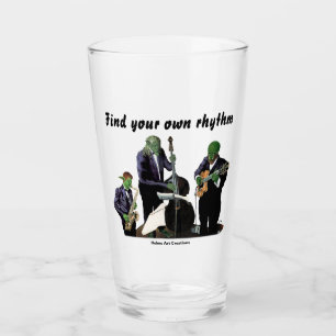 Fantasy Jazz Musicians Music Art Drinking Glass