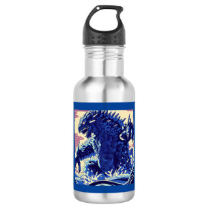 Fantasy Kaiju Anime - Woodcut 2 532 Ml Water Bottle