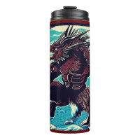 Fantasy Kaiju Anime - Woodcut 3