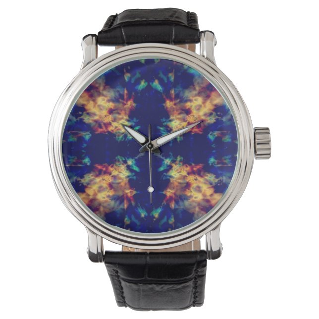 Fantasy kaleidoscope pattern watch (Front)