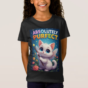Fantasy Kitten With Fairy Wings T-Shirt