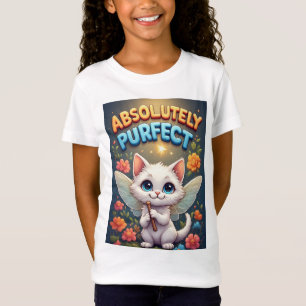 Fantasy Kitten With Fairy Wings T-Shirt