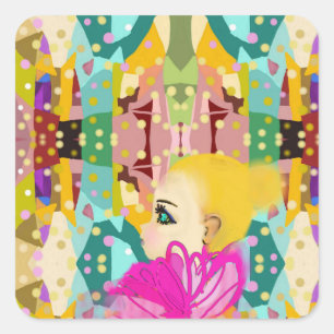 Fantasy-land Square Sticker