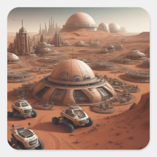 Fantasy Lands Square Sticker