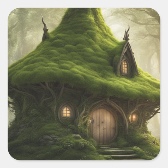 Fantasy Lands  Square Sticker (Front)