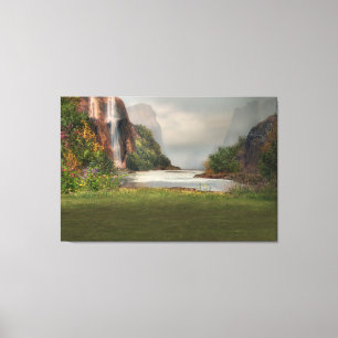 Fantasy landscape canvas print