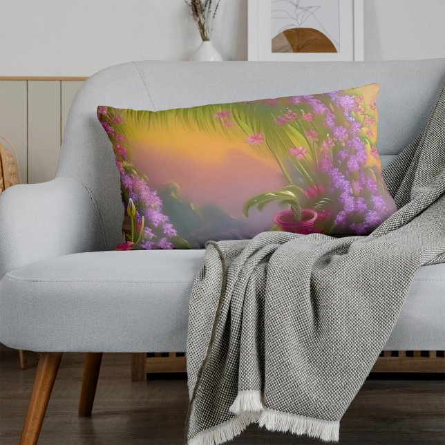 Fantasy landscape, exotic and dreamy  decorative cushion (Creator Uploaded)