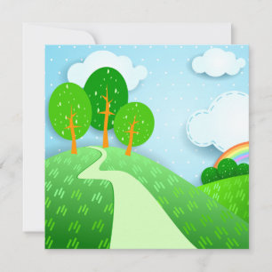 Fantasy landscape, invitation