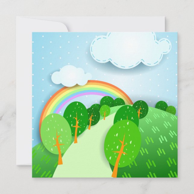 Fantasy landscape, invitation (Front)