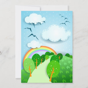 Fantasy landscape, invitation