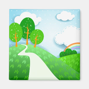 Fantasy landscape, magnet