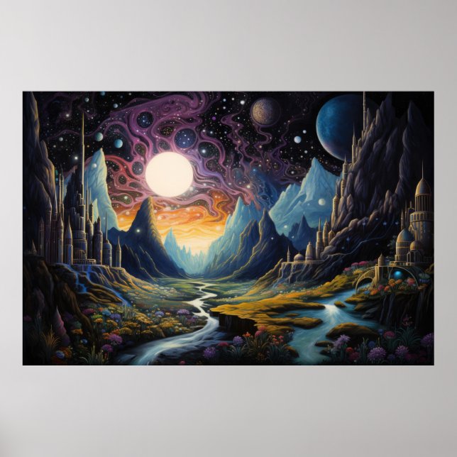 Fantasy landscape poster (Front)
