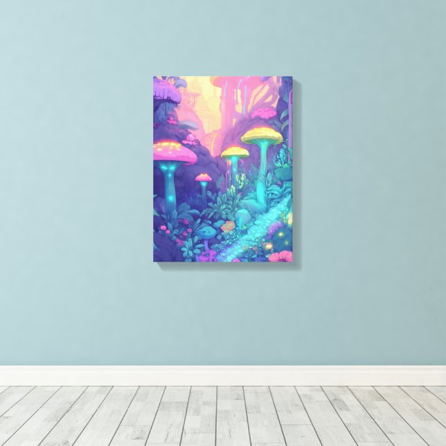Fantasy landscape printed canvass canvas print (Insitu(Wood Floor))