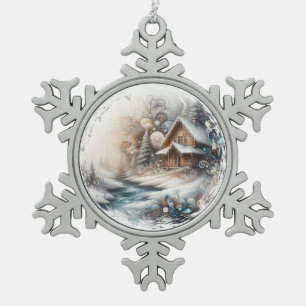 Fantasy Landscape Snowflake Ornament
